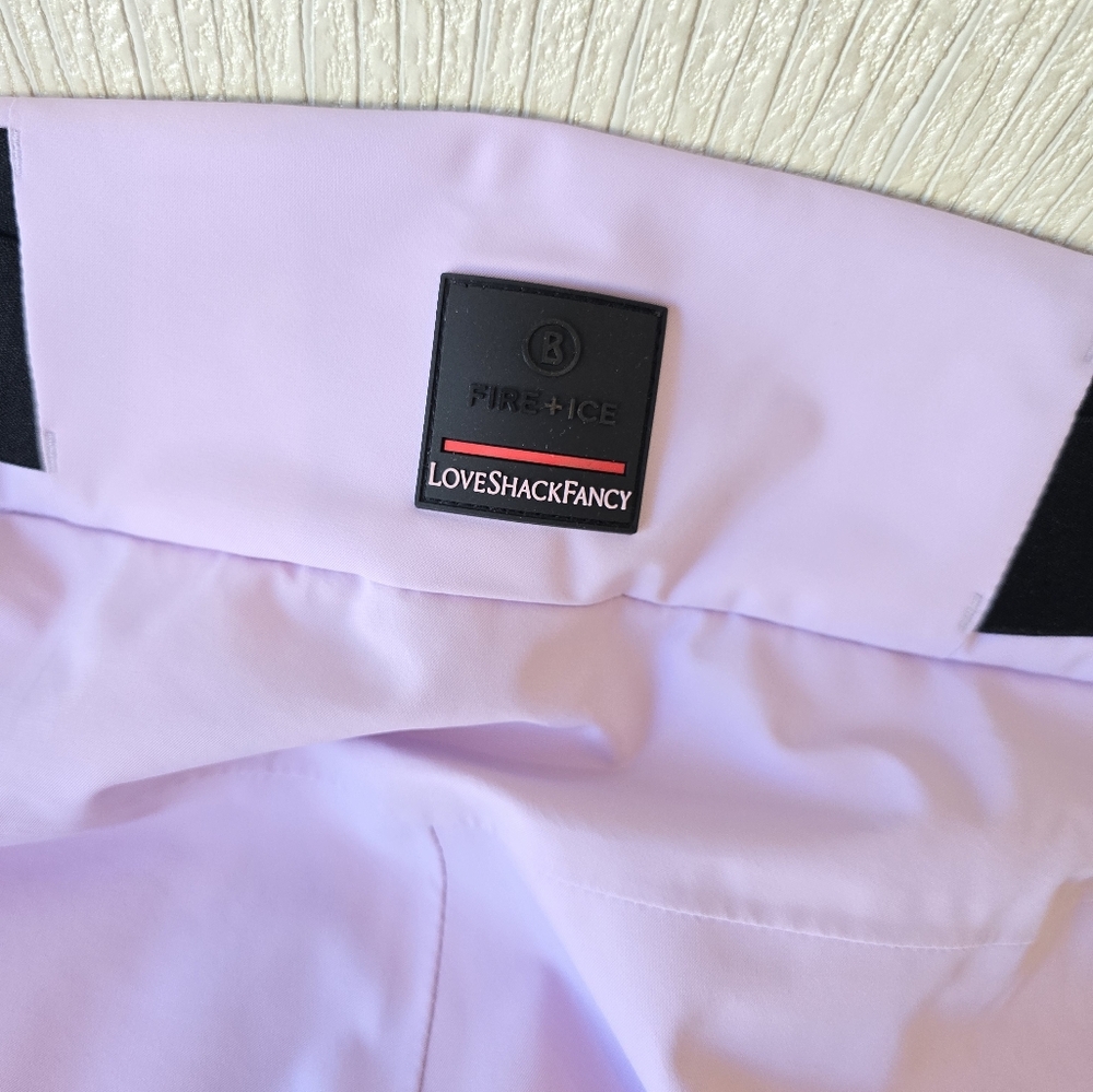 Bogner Loveshackfancy Nessa Ski Pants Lavender Mist Hibiscus Purple - Picture 11 of 16